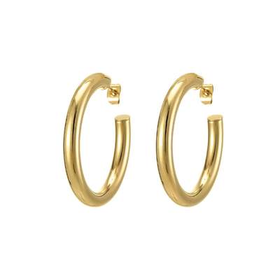 Créoles Fines 60 Mm Rose Néon - Style Années 80-90, Métal Hypoallergénique, Léger, Pour Femme, Fête, Mariage