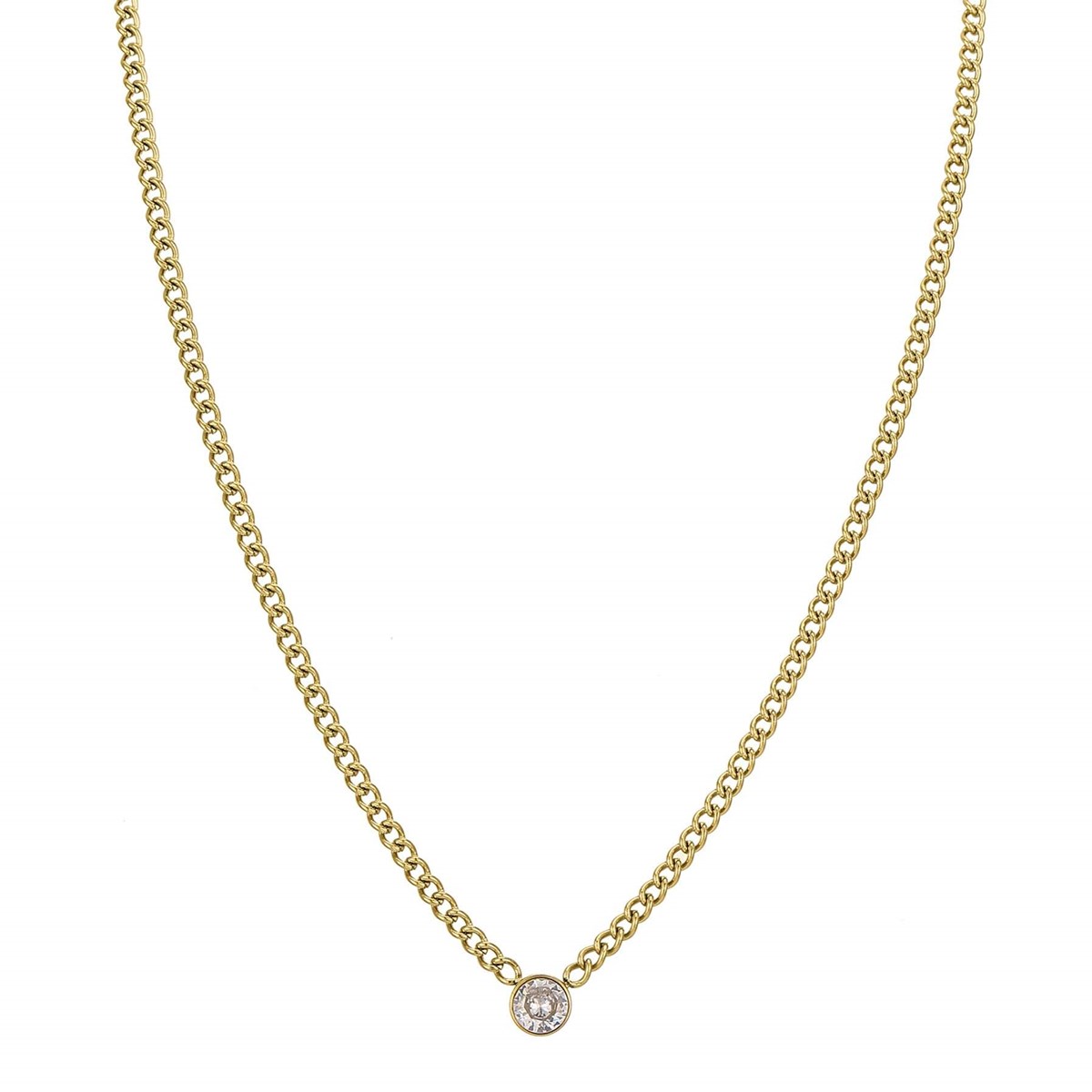 Collier Rondina zircon blanc