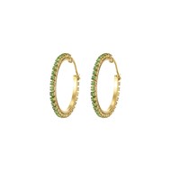 Boucles Riviera strass vert