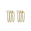 Boucles Trio perles nacre - vue V1
