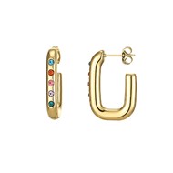 Boucles Lulu strass colorés