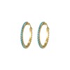 Boucles Riviera strass Bleu - vue V1