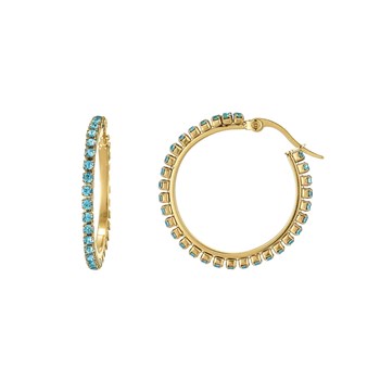 Boucles Riviera strass Bleu