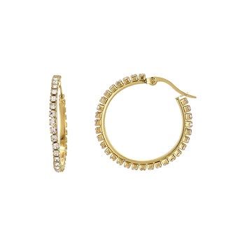 Boucles Riviera strass blanc