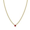 Collier Rondina zircon rouge - vue V1