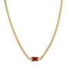 Collier Mila Strass rouge - vue V1