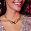 Collier Mila Strass rouge - vue V2