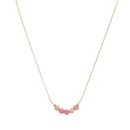 Collier Isa Pierres Rhodonite