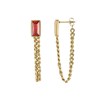 Boucles Mila Strass rouge - vue V2