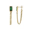 Boucles Mila Strass vert - vue V2