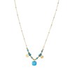 Collier Cancun Pierres Apatite bleue - vue V1