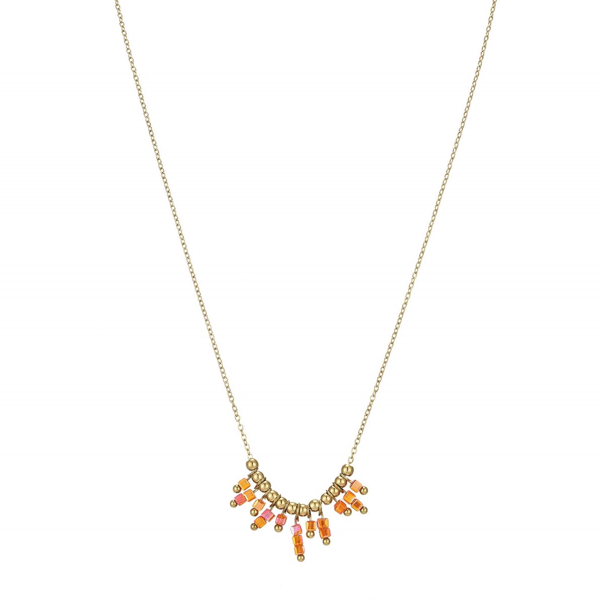 Collier Bohème cristal ambre