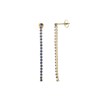Boucles Avenue strass bleus - vue V1