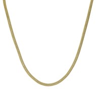 Collier chaine Lausanne acier doré or