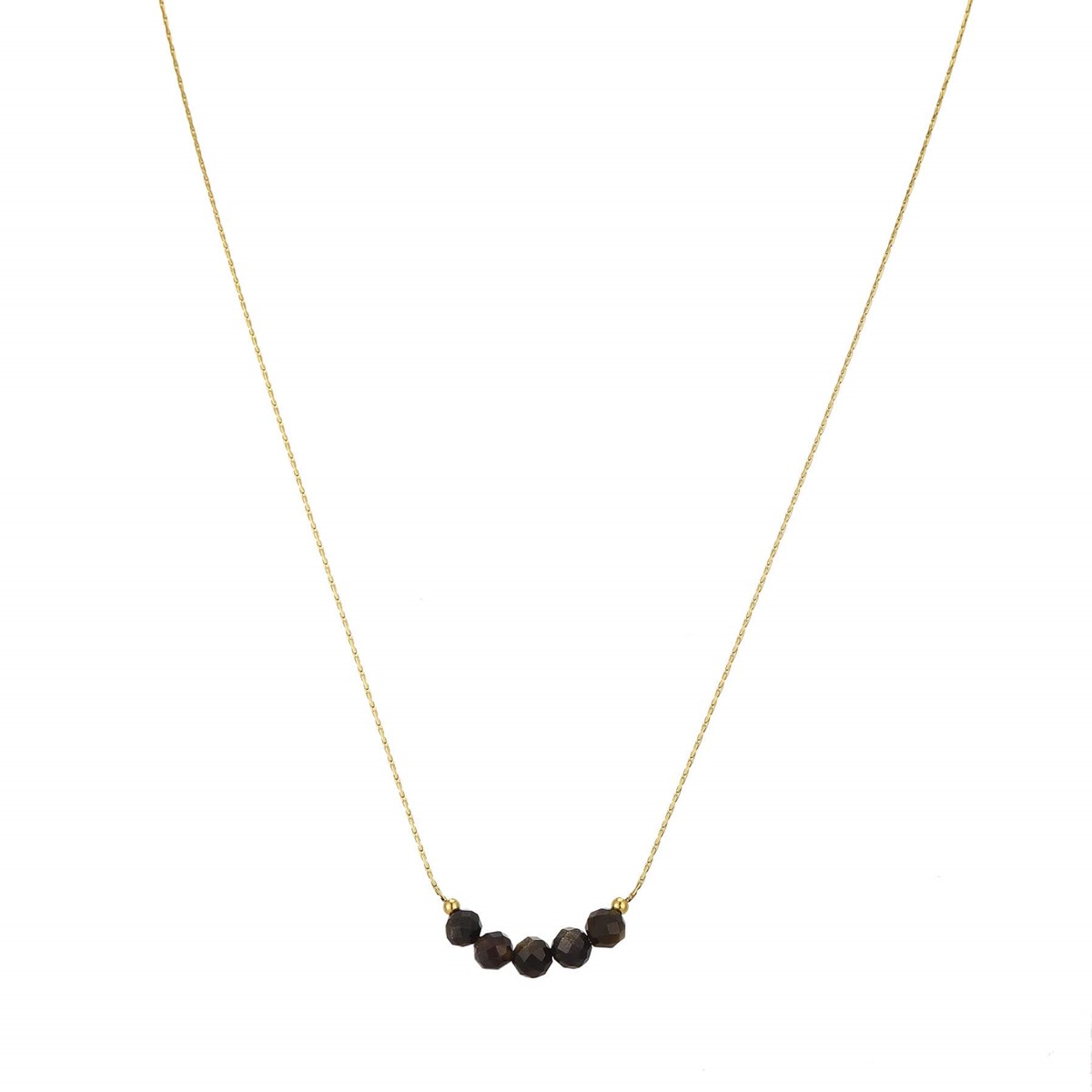 Collier Isa Pierres Obsidienne