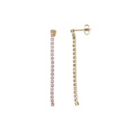 Boucles Avenue strass violets