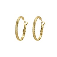 Boucles Créoles Seville acier doré or