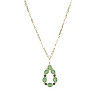 Collier Aurora pierres Cymophane