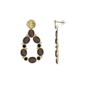 Boucles Aurora Quartz noir