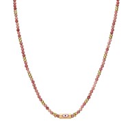 Collier Lucky Eye Rhodonite