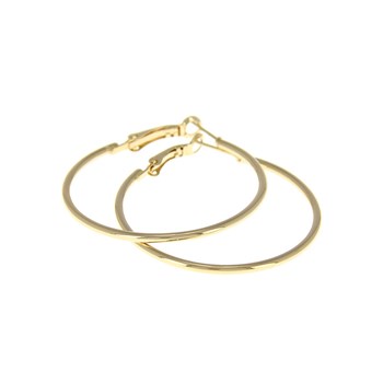 3 paires de Créoles acier dorées or