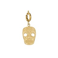 Charm Tête De Mort acier doré or