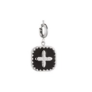 Charm acier Médaille croix