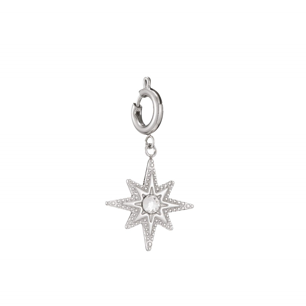 Charm acier Soleil et zircon