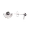 Boucles Eventail acier Obsidienne - vue V1