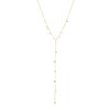 Collier Infinity acier doré or - vue V1