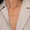 Collier Infinity acier doré or - vue V3