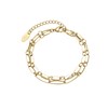 Bracelet double chaine dorée Luza Charms - vue V1