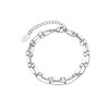 Bracelet double chaine acier Luza Charms - vue V1
