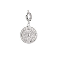 Charm acier rose des vents