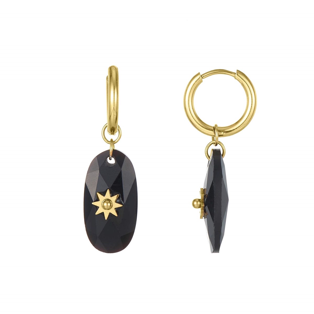 Boucles Pépite Obsidienne