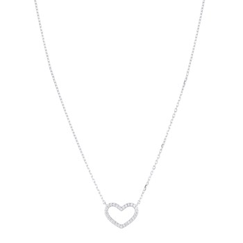925 zilveren hart ketting
