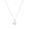 Collier Chatons Argent 925 rhodié - vue V2