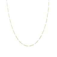 Collier Rosaire blanc acier doré or