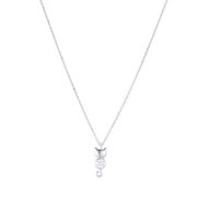 Collier Chat Argent 925