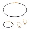 Collier, bracelet et boucles d'oreilles Karia en pierres Lapis-lazuli - vue V1