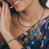 Collier, bracelet et boucles d'oreilles Karia en pierres Lapis-lazuli - vue V4