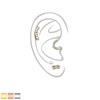 Composition scintillante de piercings oreille - vue V3