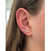 Boucle d'oreille ear crawler rivière de brillants - vue V2