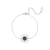 Bracelet Sun acier Obsidienne - vue V1