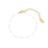Bracelet Ika jade blanc doré - vue V1