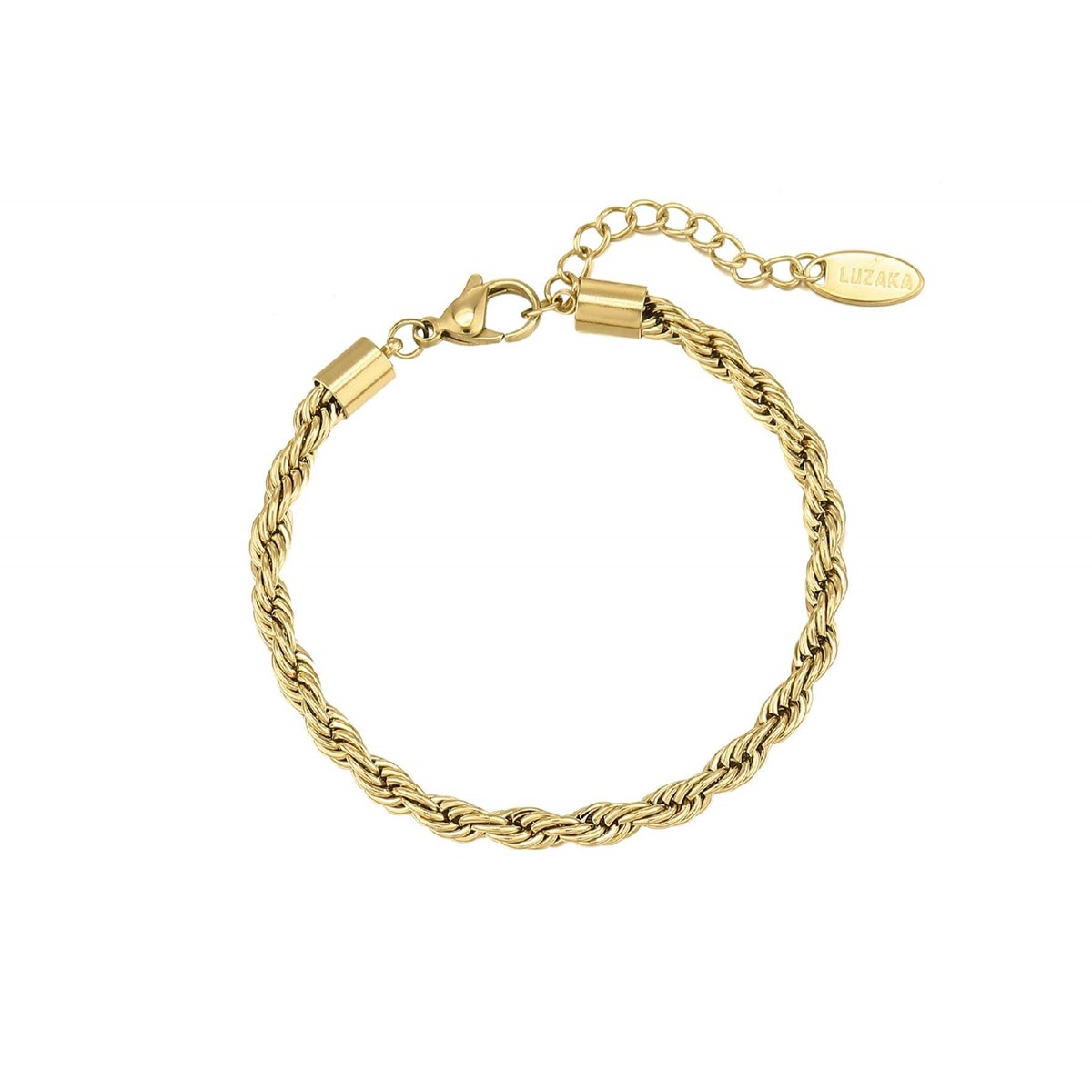 Bracelet Torsada acier doré or - vue 2