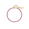 Bracelet Riviera strass rose - vue V1