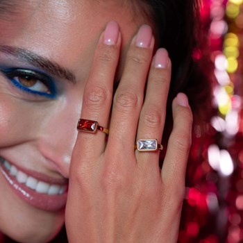 Bague Mila Strass blanc