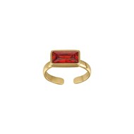 Bague Mila Strass rouge
