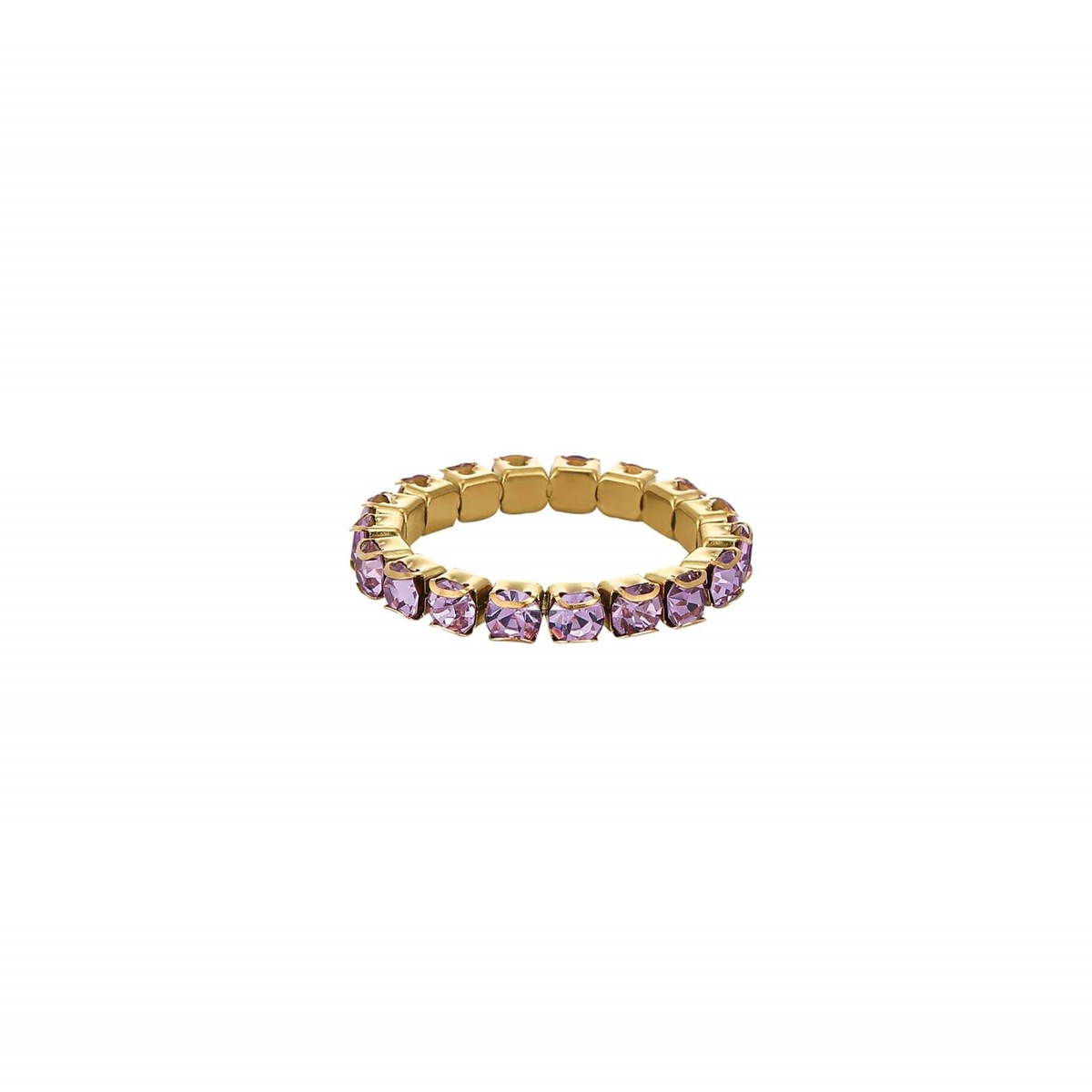 Bague Avenue strass violets - vue 2